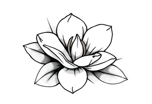 Magnolia flower, Mississippi tattoo idea