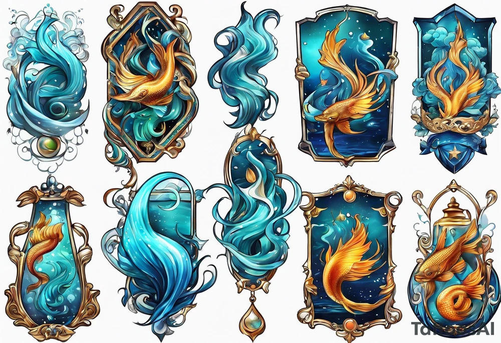 Aquarius
sign tattoo idea