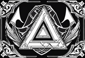 Valhalla fire
Sword shield valknut  axe tattoo idea