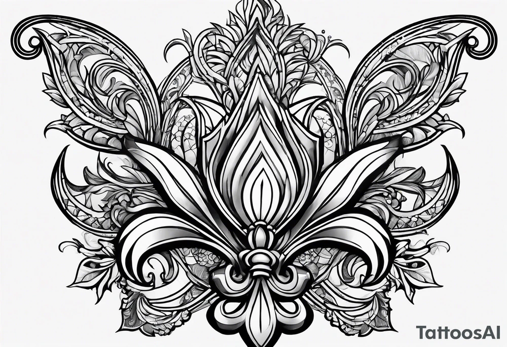 Fleur de lis tattoo idea