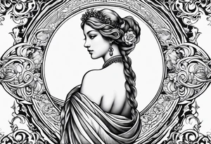 Venus the goddess from behind tattoo idea