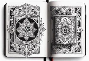 spell book tattoo idea
