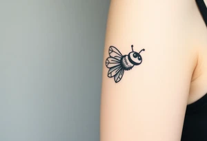 bumble bee flying a jet plane tattoo idea