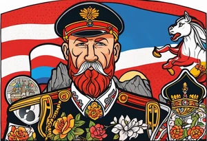 Russia Germany tattoo idea