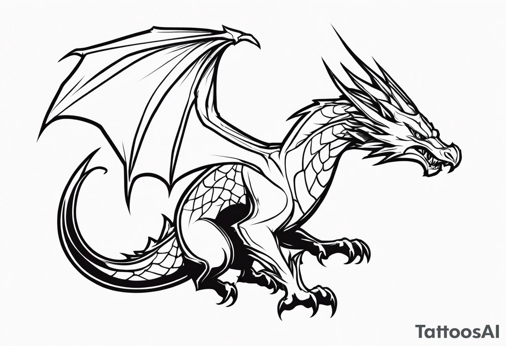 Wyvern tattoo idea