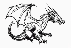 Wyvern tattoo idea
