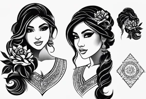 I am planning to put on a tattoo of my newly born baby girl's name along with her date of birth. Her Name is Aarna born on 5th April 2024 tattoo idea