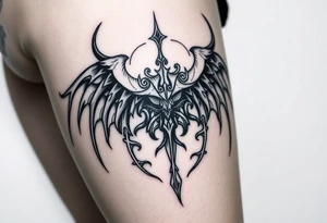 XXX.XII.MMVI gothic style for men tattoo idea