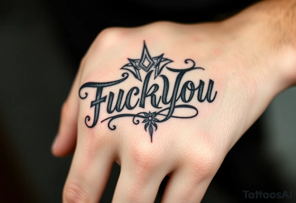 Fuckyou tattoo idea