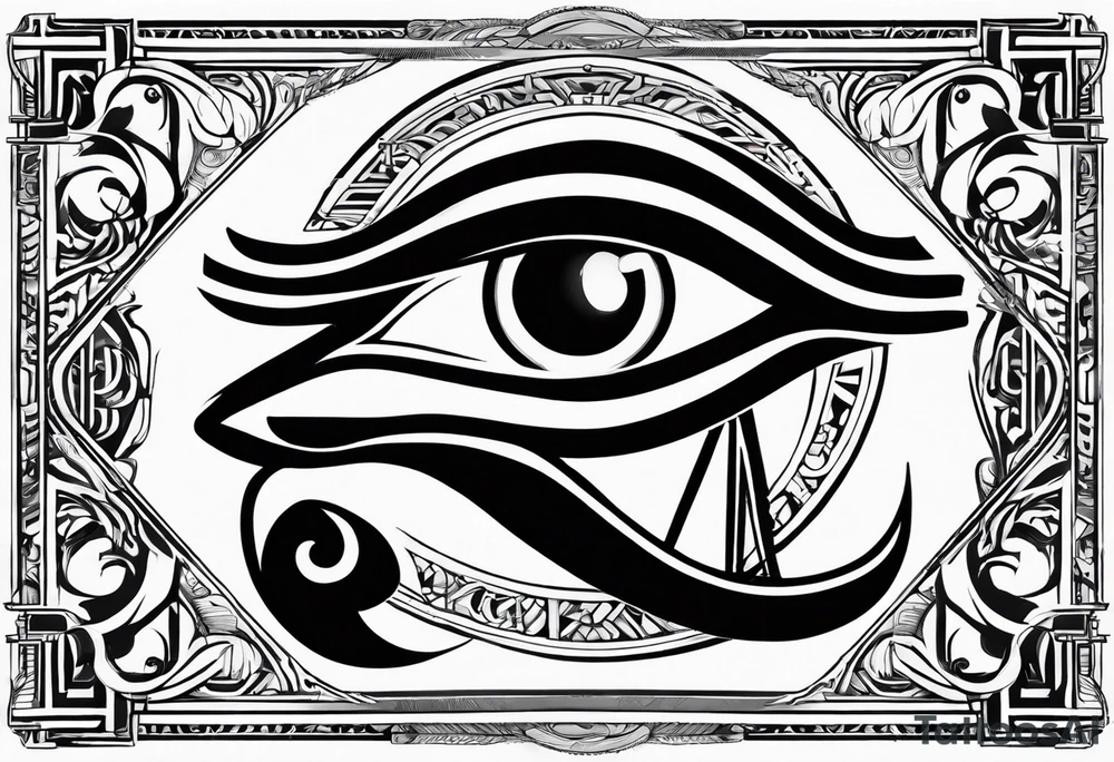 eye of horus tattoo idea
