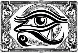 eye of horus tattoo idea