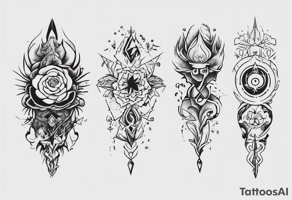 Surprise me with a tattoo, suitable for the back of the forearm tattoo idea