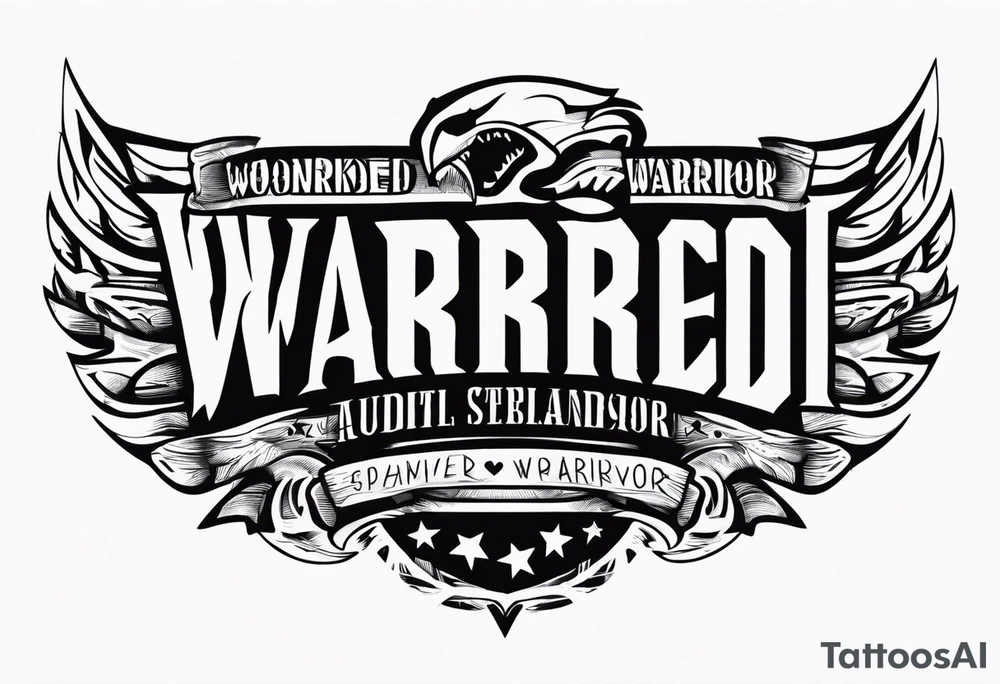 Wounded warrior tattoo idea