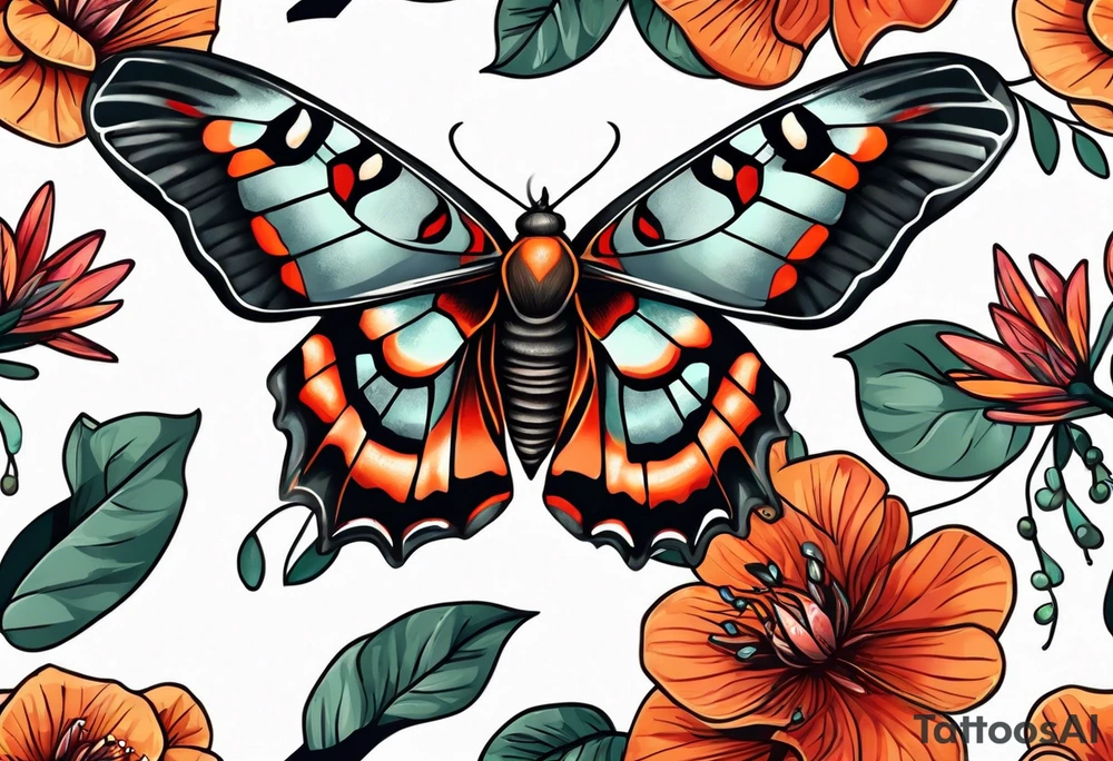 Cecropia moth tattoo idea