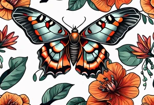 Cecropia moth tattoo idea