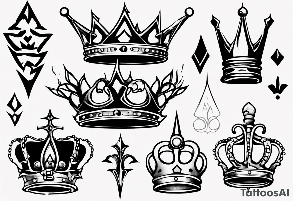 a kings crown tattoo idea