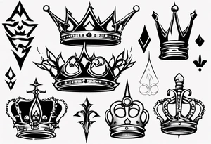 a kings crown tattoo idea