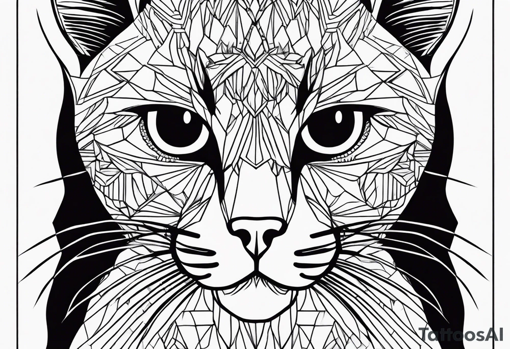 Black Cat tattoo idea