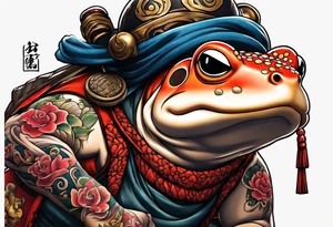 Jiraiya Naruto Gamakichi toad tattoo idea
