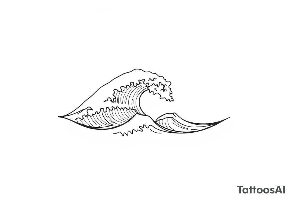 waves tattoo idea