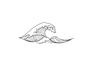 waves tattoo idea