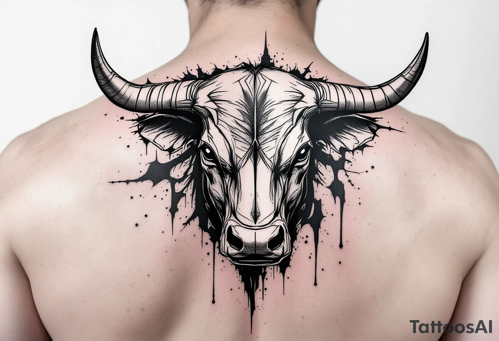 Wall Street bull tattoo tattoo idea