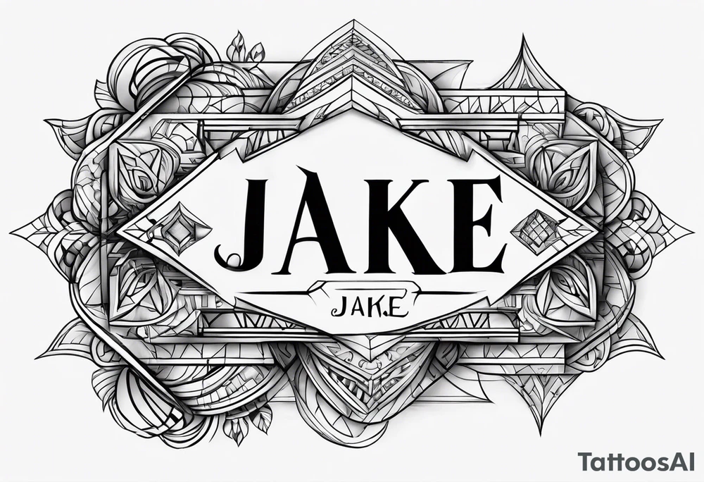 Jake name tattoo idea