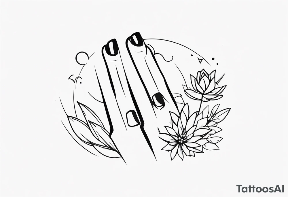 Finger tattoo tattoo idea