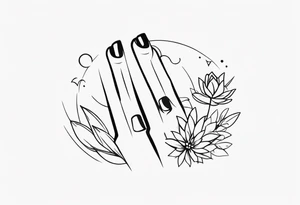 Finger tattoo tattoo idea