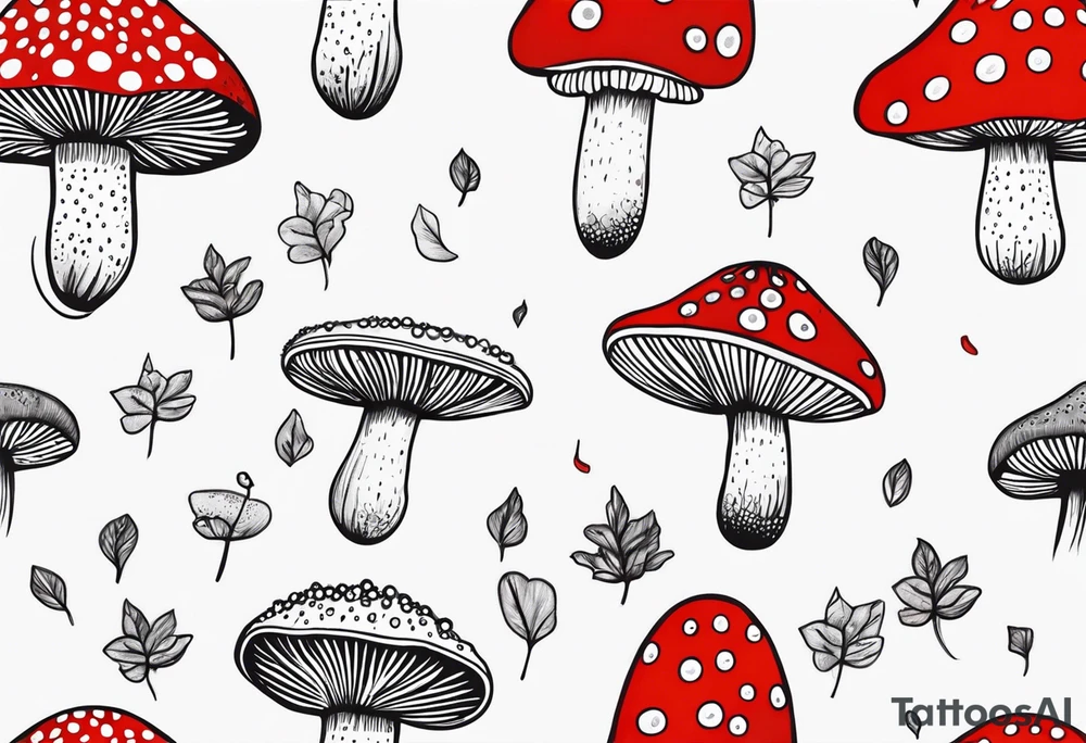 fly agaric mushroom leads to enlighment tattoo idea