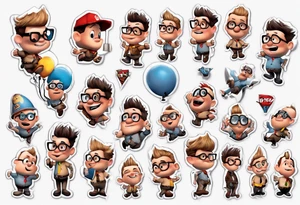 up! movie boy tattoo idea