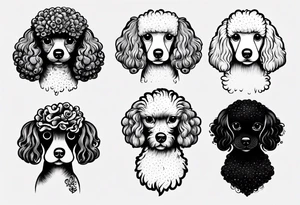 Mini Poodle tattoo idea