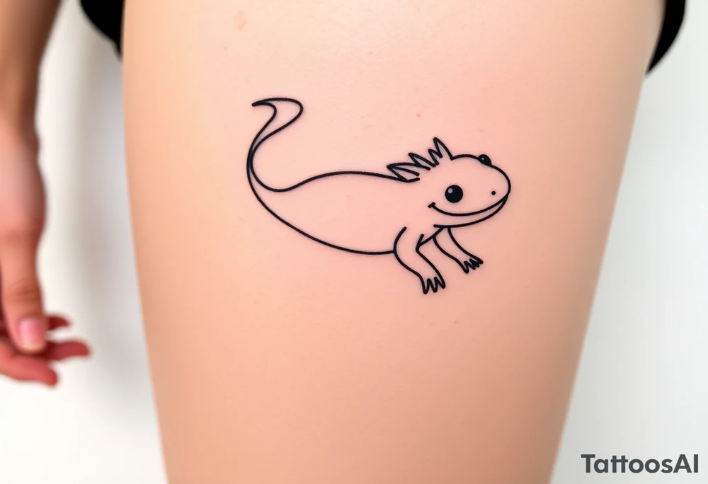 axolotl tattoo idea