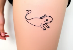 axolotl tattoo idea