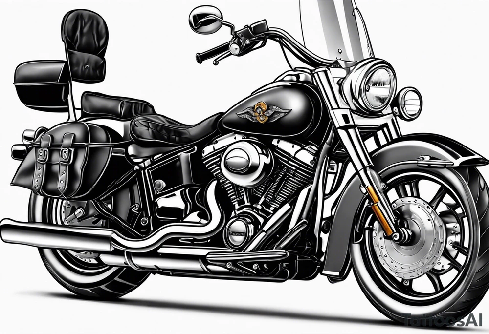 Woman riding a bullet tattoo idea