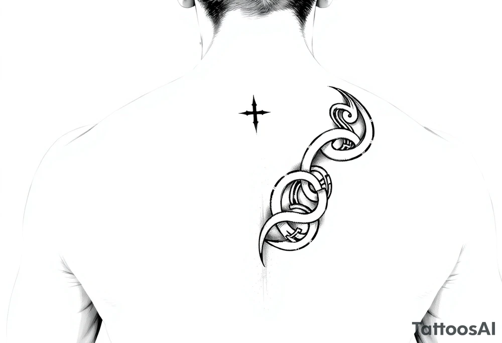 Celtic tribal arm sleeve tattoo idea