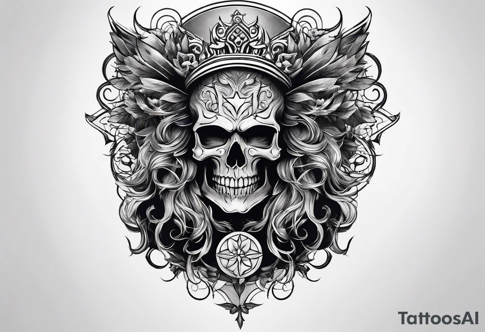 Good vs evil tattoo idea