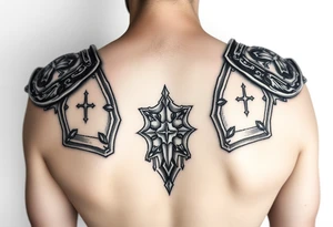 Mid-evil
 Shoulder plate armor tattoo idea