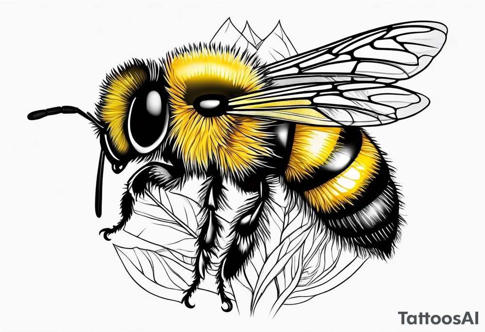 bumble bee tattoo idea