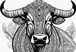 Cigars, booze, bull fighting tattoo idea