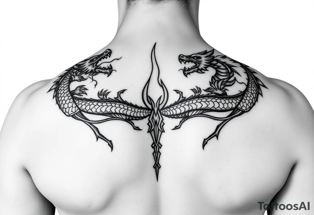 Flame of recca 8 dragons tattoo idea