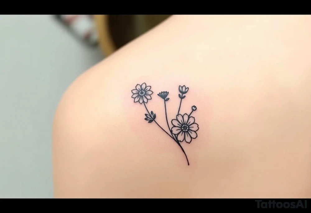 Best friend/neighbor that’s shares a driveway on walnut street that loves wildflowers and witchy things tattoo idea