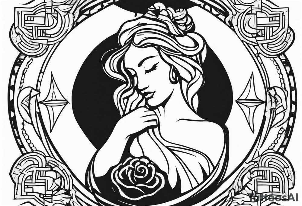 estátua chorando tattoo idea