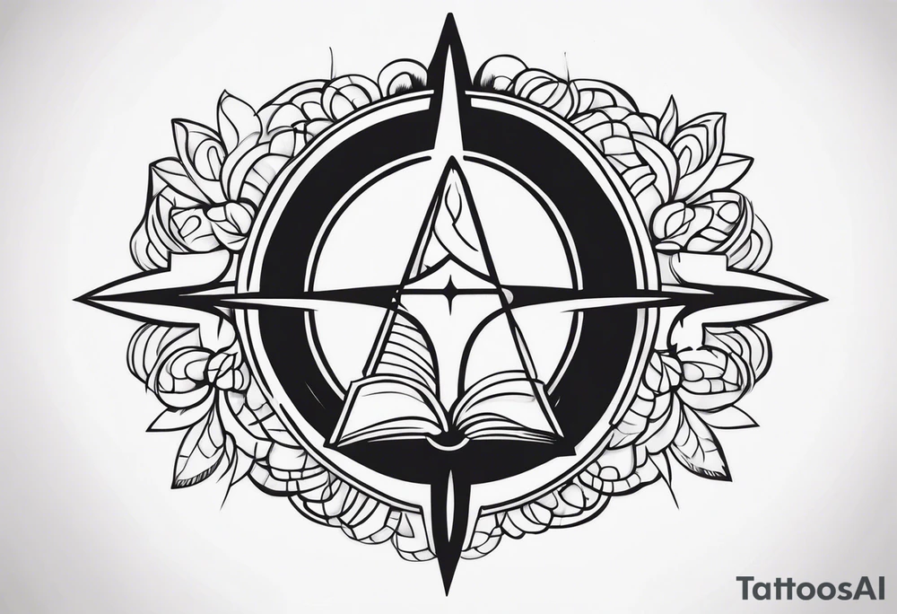 сова с распахнутыми крыльями tattoo idea