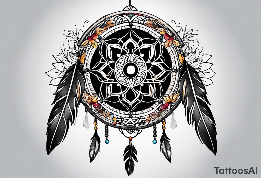 Dream catcher tattoo idea