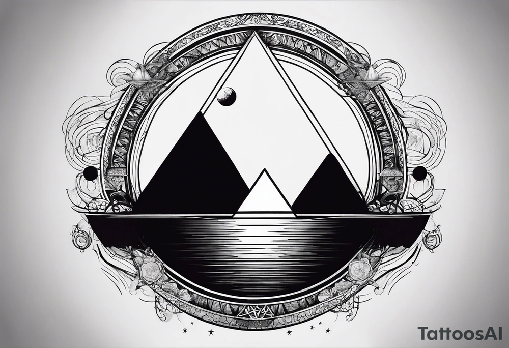 el dark side of the moon tattoo idea