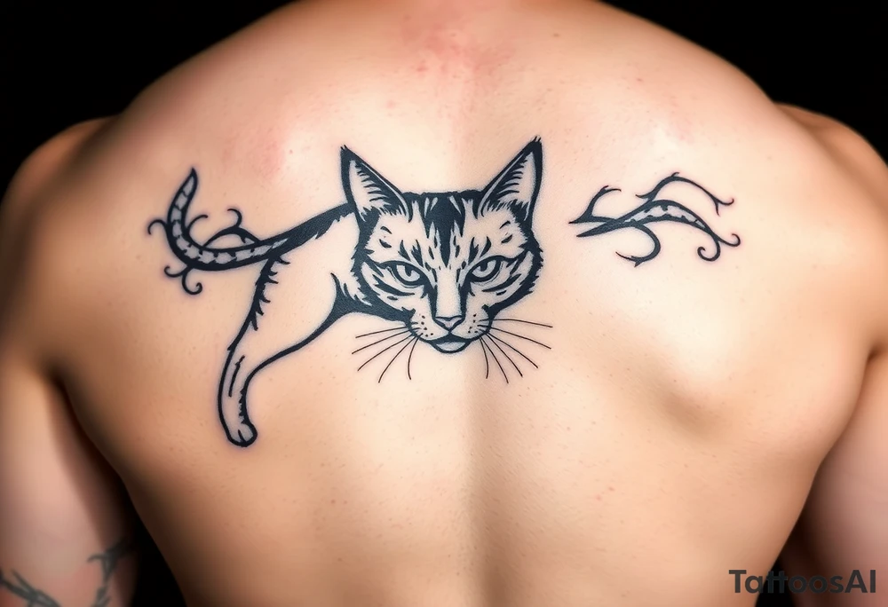 Black Cat tattoo idea