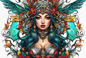 Word “ITZEL” tattoo idea