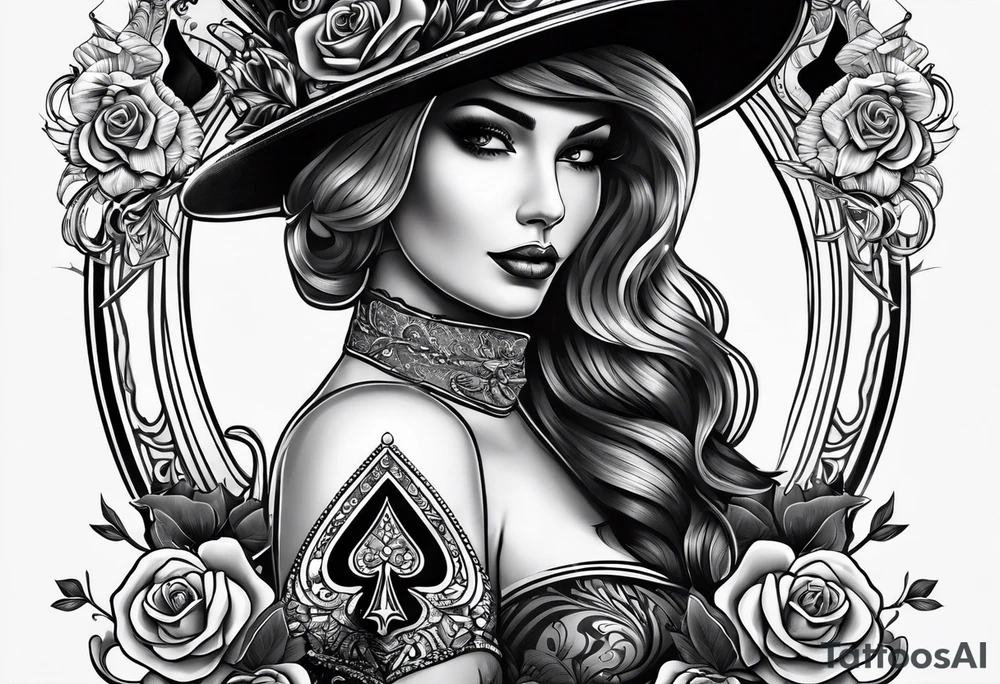 queen of spades tattoo idea