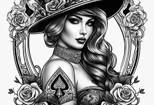queen of spades tattoo idea